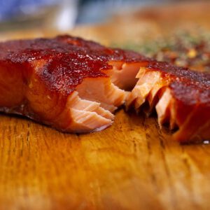 Honey Hot Roast Salmon Portions £33.00 per kg