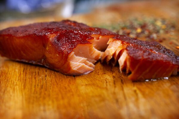 Honey Hot Roast Salmon Portions £33.00 per kg